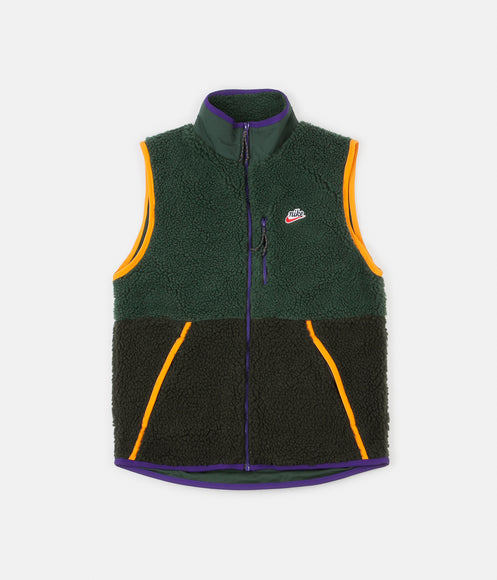 Nike Sherpa Fleece Gilet - Galactic Jade / Sequoia / Kumquat