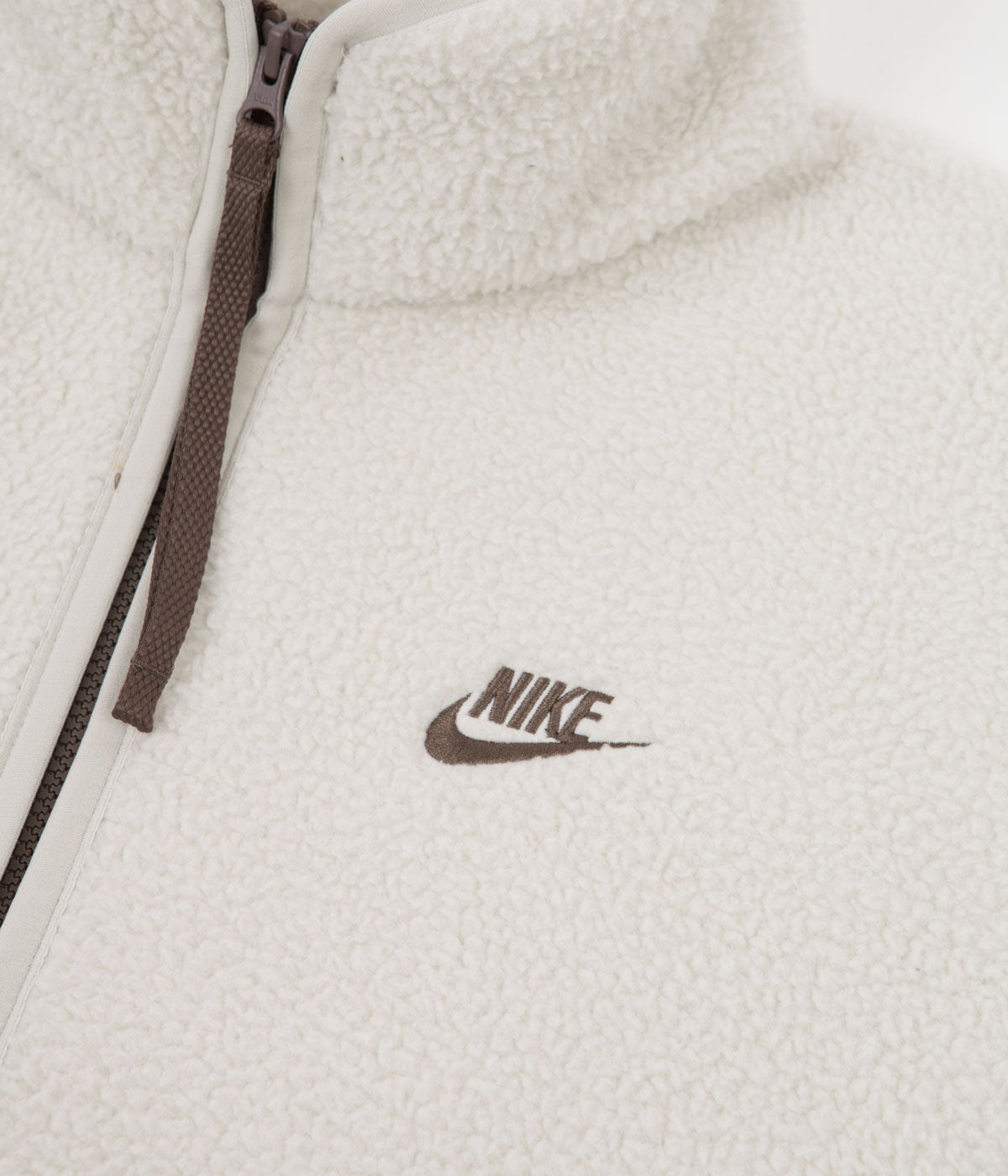 Nike Sherpa Full Zip Jacket - Light Bone / Moon Fossil / Ironstone