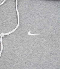 Nike Solo Swoosh Hoodie - Dark Grey Heather / White thumbnail