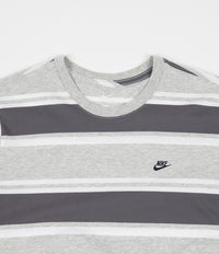 Nike Stripe T-Shirt - Grey Heather / White / Dark Grey thumbnail