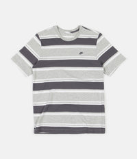 Nike Stripe T-Shirt - Grey Heather / White / Dark Grey thumbnail