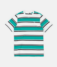 Nike Stripe T-Shirt - White / Neptune Green / Black thumbnail