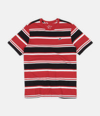 Nike Stripe T-Shirt - White / University Red / Black thumbnail