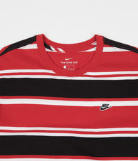 Nike Stripe T-Shirt - White / University Red / Black thumbnail