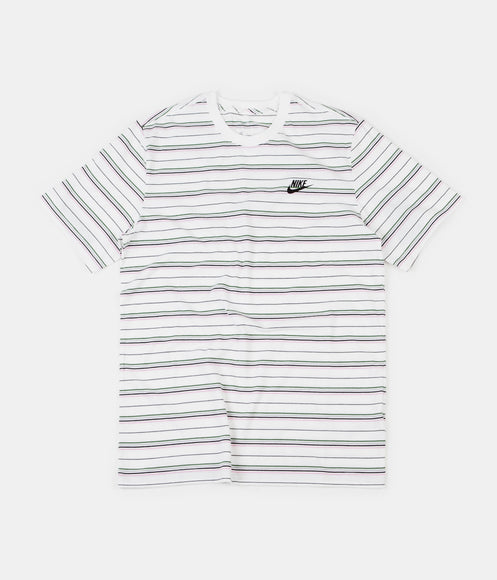 Nike Striped T-Shirt - White / Black