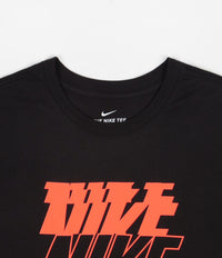 Nike Swoosh Block 12MO T-Shirt - Black / Bright Mango thumbnail
