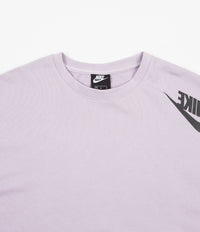 Nike Swoosh French Terry Crewneck Sweatshirt - Iced Lilac / Digital Pink / Black thumbnail