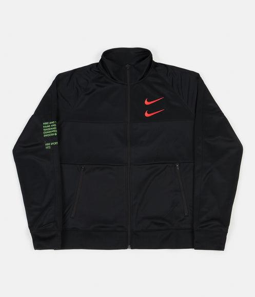 Nike Swoosh Jacket - Black / Black / Ember Glow