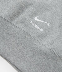 Nike Swoosh Tech Fleece Hoodie - Dark Grey Heather / White / White thumbnail