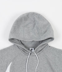 Nike Swoosh Tech Fleece Hoodie - Dark Grey Heather / White / White thumbnail