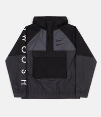 Nike Swoosh Woven Jacket - Black / Anthracite / Dark Grey / Black thumbnail