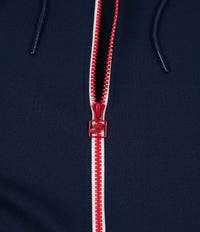 Nike Taped Half Zip Poly Hoodie - Obsidian / Gym Red / Sail thumbnail
