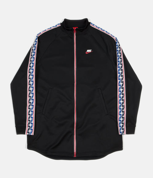 Nike Taped Poly Track Jacket - Black / Gym Red / Sail