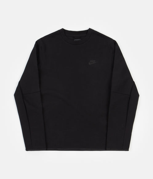 Nike Tech Fleece Crewneck Sweatshirt - Black / Black