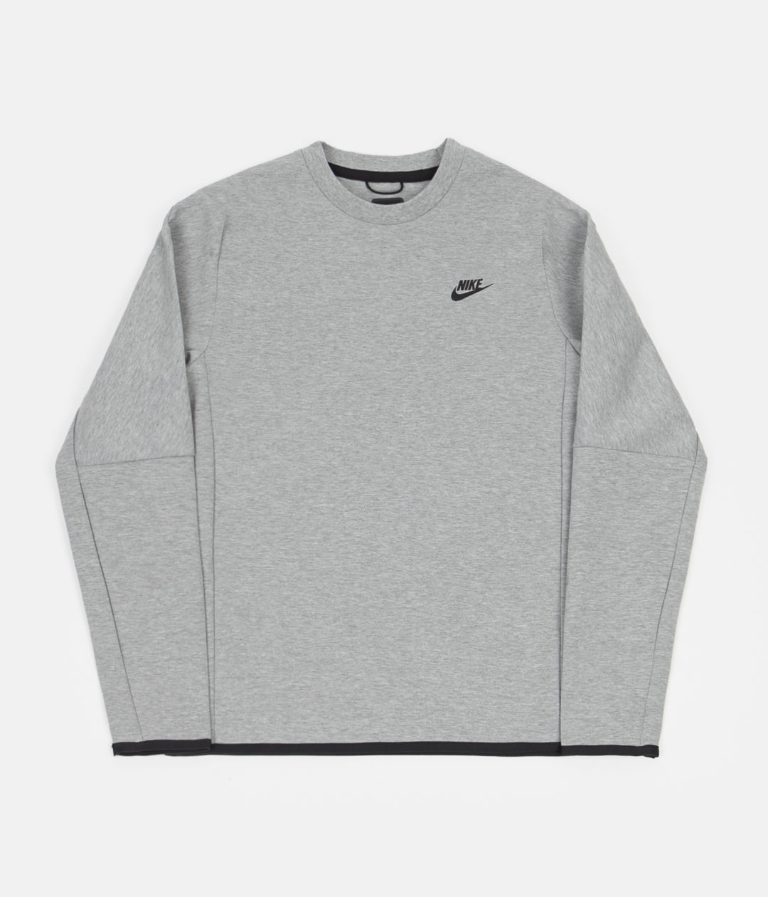 Nike Tech Fleece Crewneck Sweatshirt - Dark Grey Heather / Black | Always  In Colour