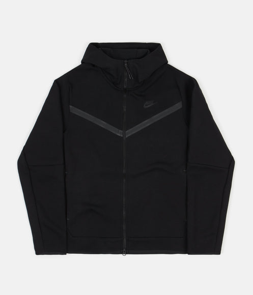 Nike Tech Fleece Full Zip Hoodie - Black / Black
