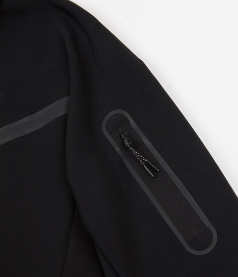 Nike Tech Fleece Full Zip Hoodie - Black / Black | Always in Colour