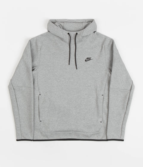 Nike tech fleece dark grey heather hoodie Clearance