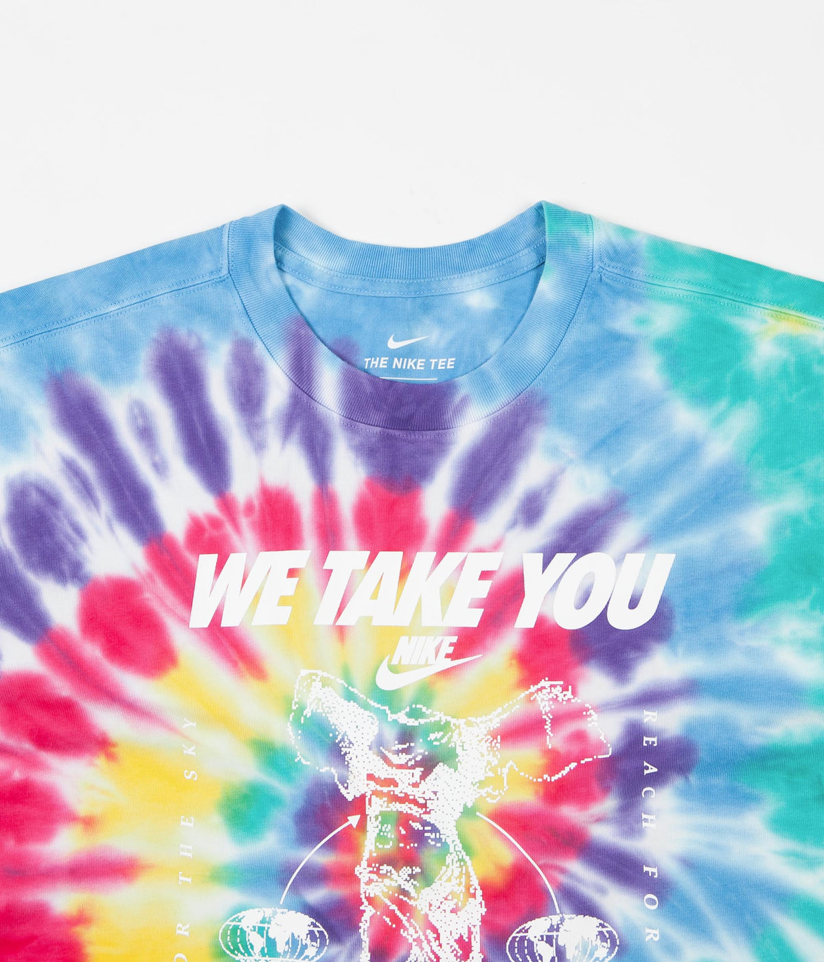 Nike Tie Dye Higher T-Shirt White Multicolour