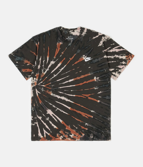 Nike Tie-Dye T-Shirt - Sequoia / Light Bone / White