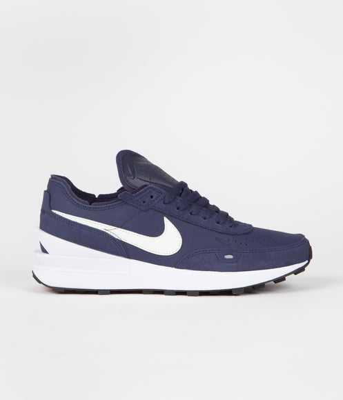 Nike Waffle One Leather Shoes - Midnight Navy / Sail - White - Midnight Navy