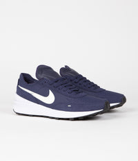 Nike Waffle One Leather Shoes - Midnight Navy / Sail - White - Midnight Navy thumbnail