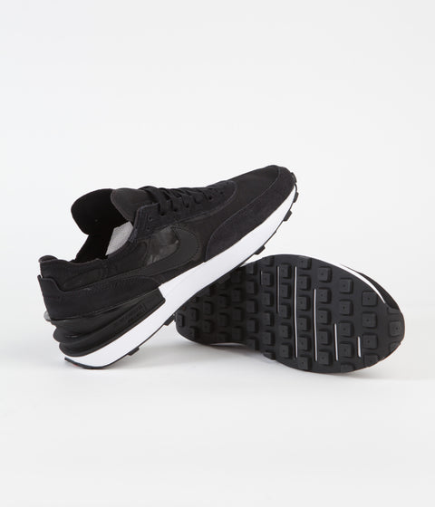 Nike Waffle One Shoes - Black / Black - White - Orange | Always in Colour