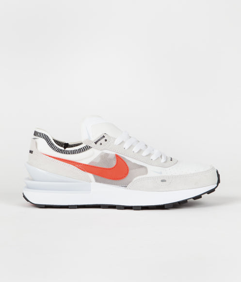 Nike Waffle One Shoes - White / Picante Red - Pure Platinum - White
