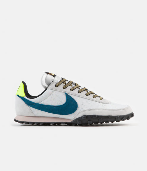 Nike Waffle Racer Shoes - Summit White / Green Abyss - Photon Dust