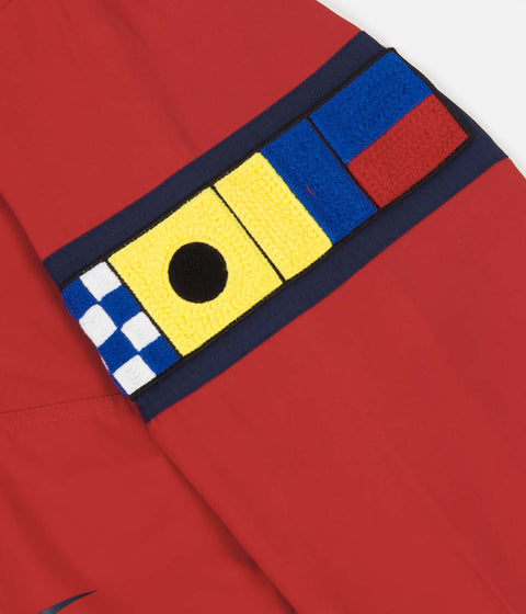 Nike Walliwaw Woven Jacket in University Red and Midnight Navy / Sail