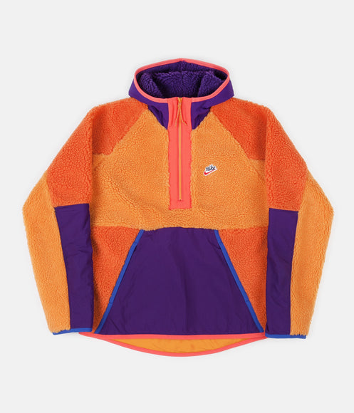 Nike Winter Half Zip Hoodie - Kumquat / Court Purple / Starfish