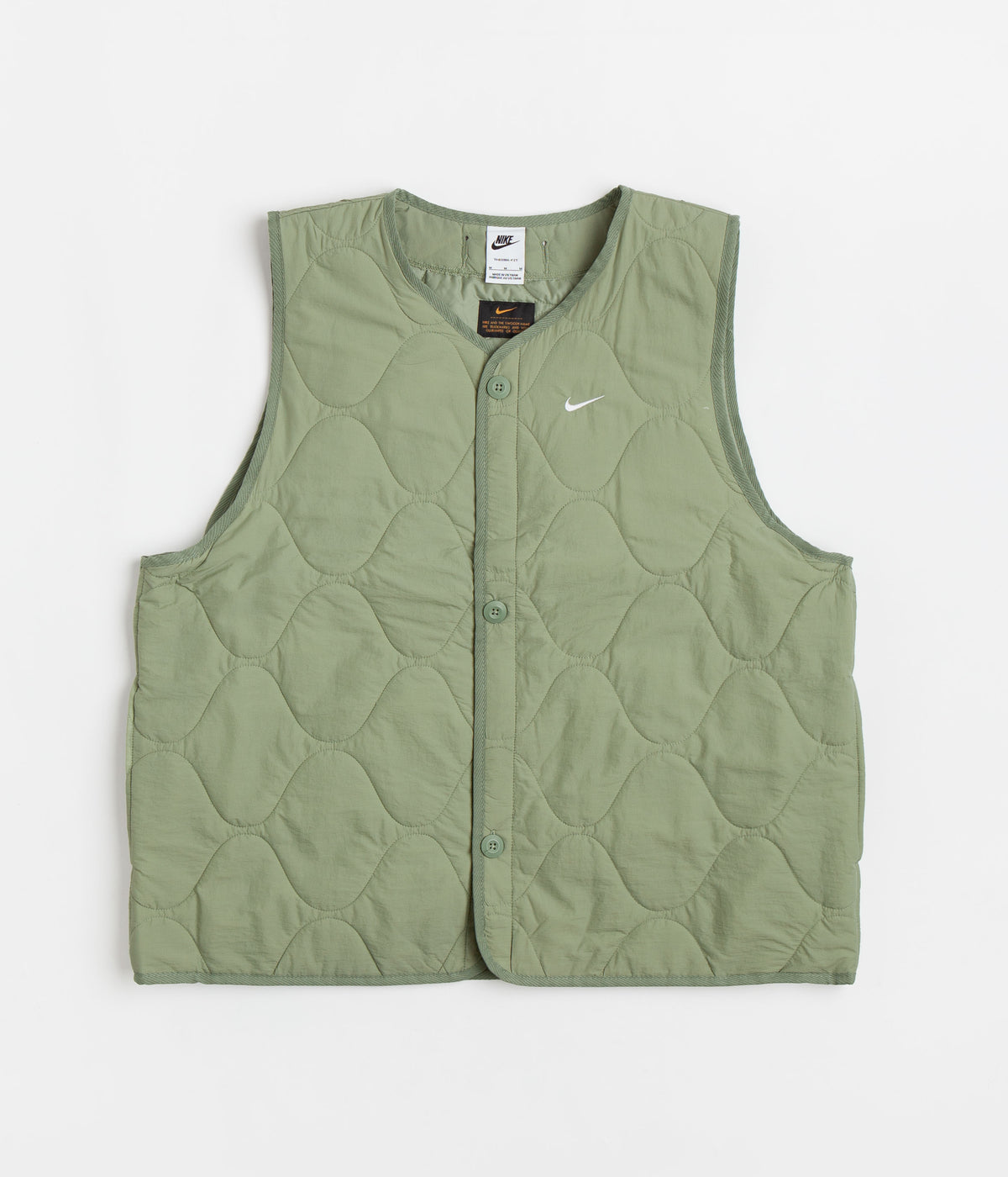 Nike Woven Insulated Military Vest - Oil Green / White | Always in ...