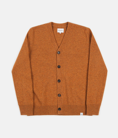 Norse Projects Adam Lambswool Cardigan - Montpellier Yellow