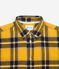 Norse Projects Anton Brushed Flannel Check Shirt - Turmeric Yellow thumbnail