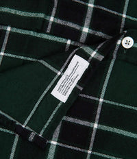 Norse Projects Anton Brushed Flannel Check Shirt - Varsity Green thumbnail