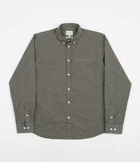 Norse Projects Anton Light Twill Shirt - Dried Sage Green thumbnail