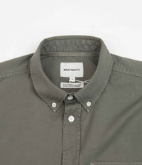 Norse Projects Anton Light Twill Shirt - Dried Sage Green thumbnail