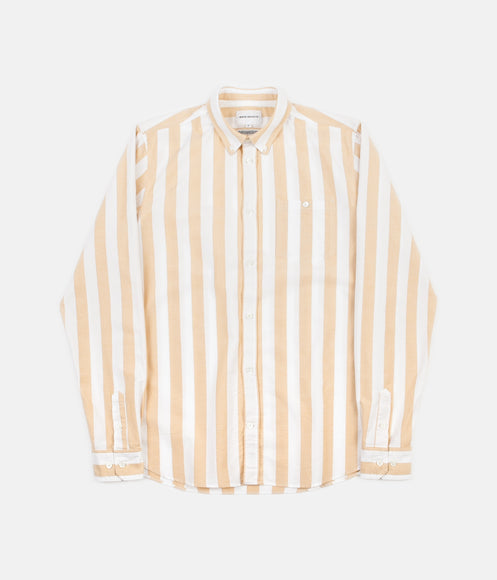 Norse Projects Anton Oxford Shirt - Sunwashed Yellow Wide Stripe