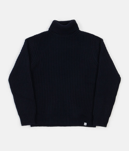 Norse Projects Arid Roll Neck Sweatshirt - Dark Navy