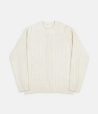 Norse Projects Arild Cable Knit Jumper - Ecru thumbnail