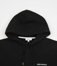 Norse Projects Arne Logo Hoodie - Black thumbnail