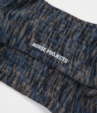 Norse Projects Bjarki Blend Socks - Ensign Blue thumbnail