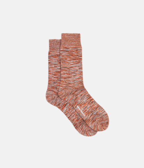 Norse Projects Bjarki Blend Socks - Signal Orange