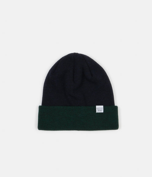Norse Projects Colour Block Beanie - Spinnaker Green