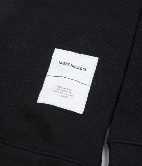 Norse Projects Fraser Tab Series Hoodie - Black | Always in Colour
