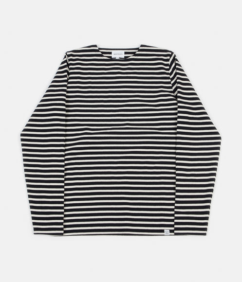 Norse Projects Godtfred Classic Compact Long Sleeve T-Shirt - Dark Navy