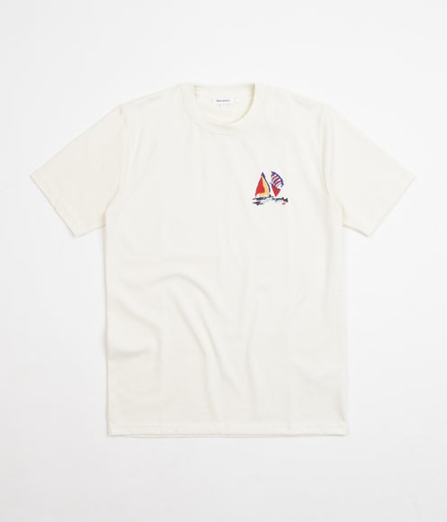 Norse Projects Johannes Boat Embroidery T-Shirt - Ecru