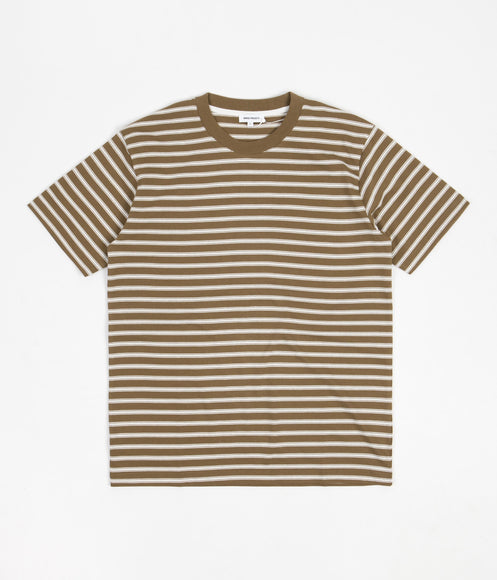 Norse Projects Johannes College Stripes T-Shirt - Duffle