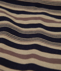 Norse Projects Johannes Multi Stripe T-Shirt - Utility Khaki thumbnail