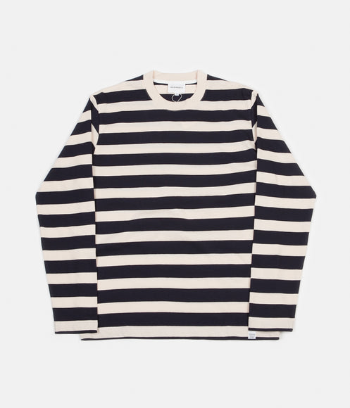 Norse Projects Johannes Rugby Stripe Long Sleeve T-Shirt - Navy